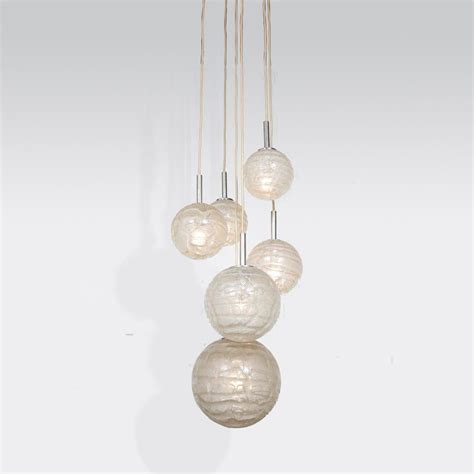 1960s Glass Balls Hanging Lamp By Doria Leuchten Germany 128589
