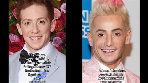 reskinned version of ariana s brother ethan slater and frankie grande viral tiktok comparison