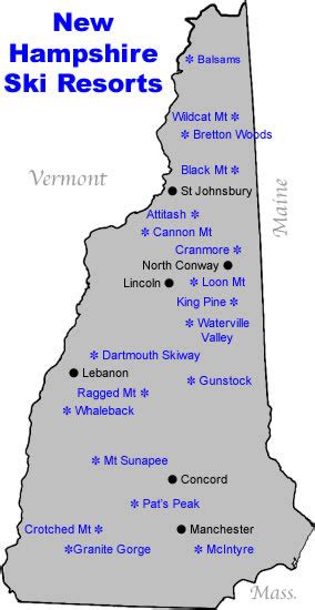 New Hampshire Mountains Map Hiking In Map
