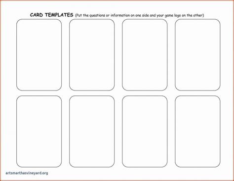 Blank Playing Cards Template