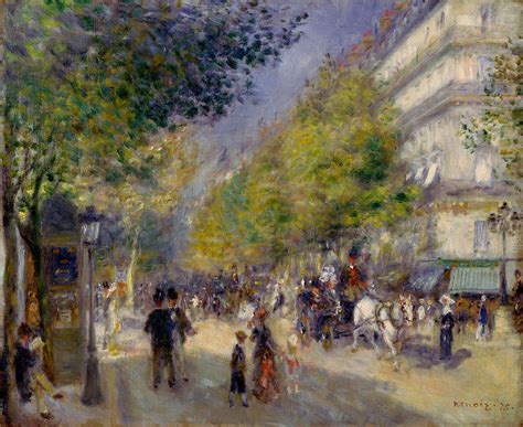 The Grands Boulevards Painting By Pierre Auguste Renoir