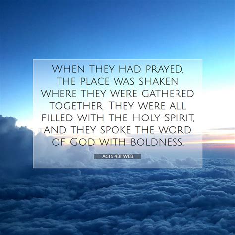 Acts 431 Web When They Had Prayed The Place Was Shaken Where