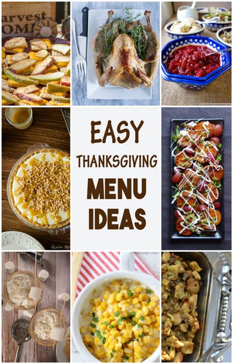 Easy Thanksgiving Menu Ideas April Golightly
