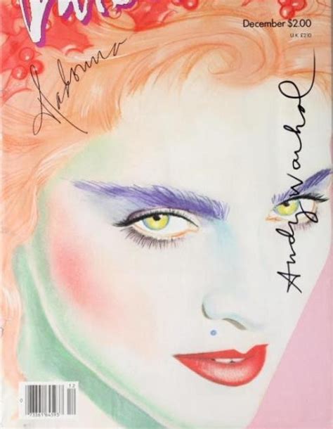pud whacker s madonna scrapbook signed andy warhol 1985 interview magazine madonna cover