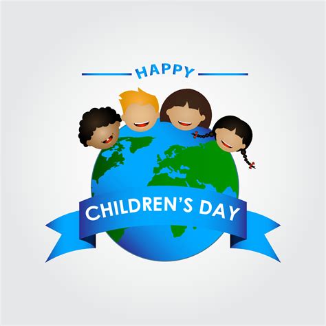 Ilustração Em Vetor Dia Internacional Da Criança Feliz Dia Das