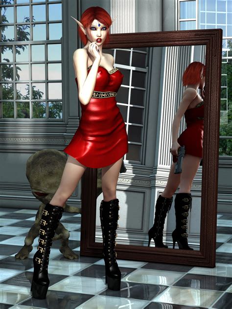 Evinessa Fantasy Sexy Elf Red Dress 002 By Evinessa On Deviantart