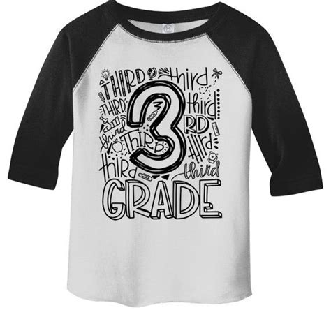 Boys Cute 3rd Grade T Shirt Typography Cool Raglan 34 Etsy School