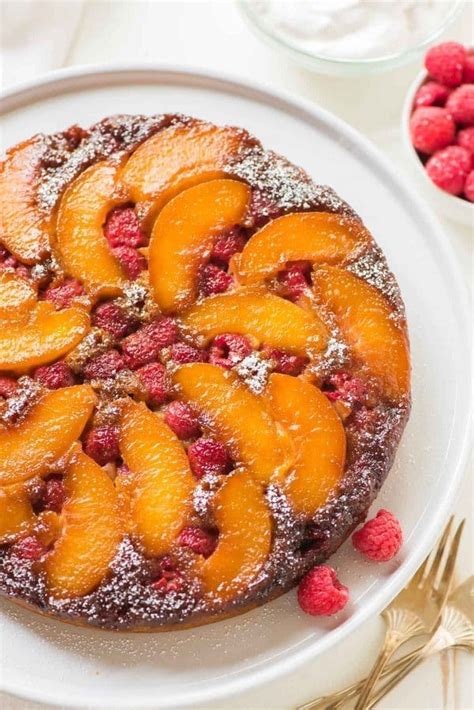 Peach Upside Down Cake Healthy Easy