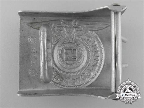 Germany An Ss Emncos Buckle By Rzm 82237 Ss Emedals