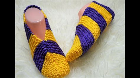 How To Knit Slippers Youtube
