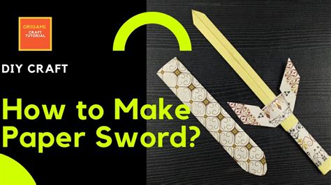 How To Make A Paper Sword Diy Craft For Kids Ninja Sword