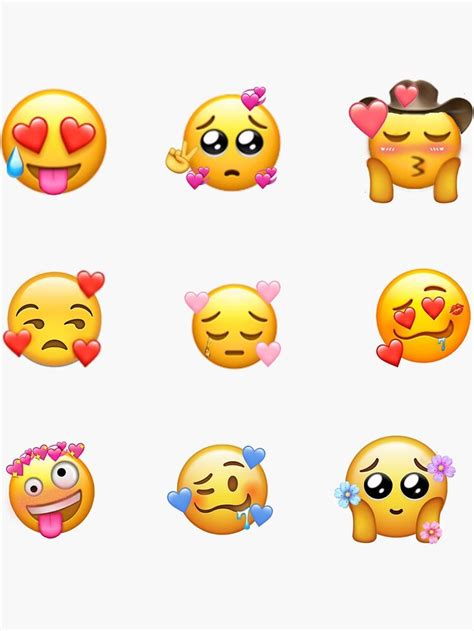 Rare Emojis Sticker Pack Sticker By Glitteryhearts In 2021 Emoji