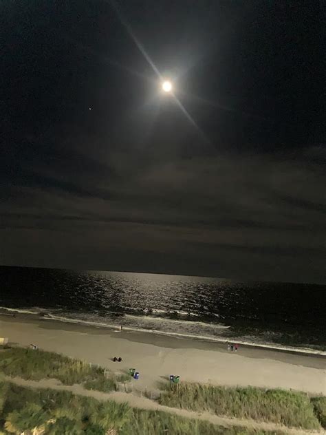 Moon Over Myrtle Beach Photograph By Lisa White Fine Art America