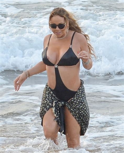 Mariah Carey Suffers Nipple Slip At The Beach Photos 18