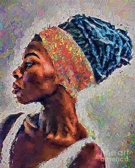 African Queen Painting By Tawana Davis Fine Art America