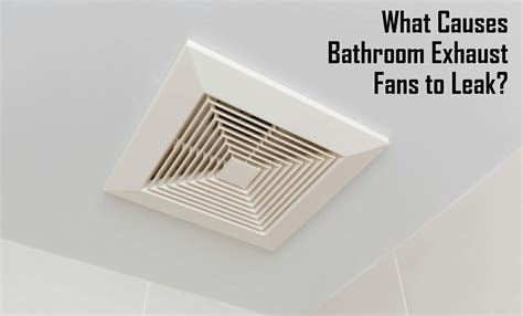 Fix A Bathroom Exhaust Fan Thats Leaking Water 5 Easy Steps