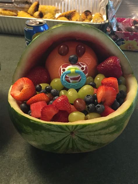Baby In Watermelon With Fruit Fruit Watermelon Fruit Salad