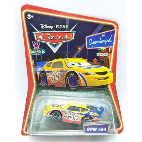 Disney Pixar Cars Supercharged Rpm 64 Race Die Cast Auto