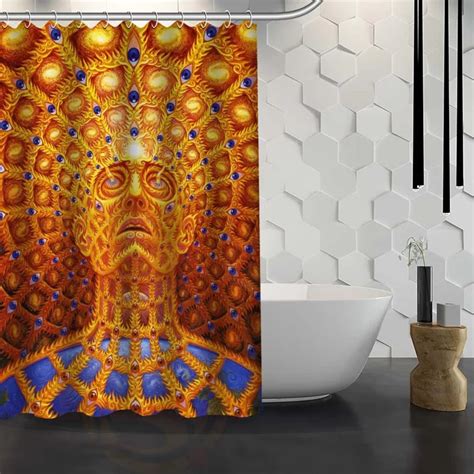 Charmhome Hot Sale Custom Alex Grey Shower Curtain Waterproof Fabric Shower Curtain For Bathroom