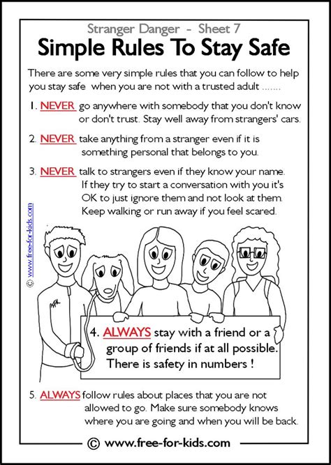 More Stranger Danger Worksheets And Colouring Pages Safety Lesson Plans Teaching Safety