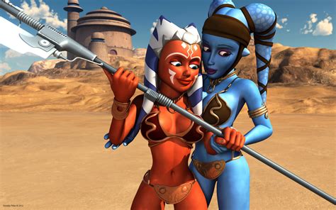 Ahsoka Tano And Aayla Secura Star Sterne Wars Clone Wars Foto