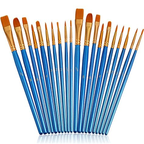 Joinrey Paint Brushes Set20 Pcs Round Pointed Tip Paintbrushes Nylon