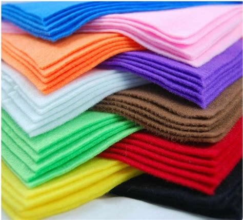 Craft Felt Sheets Pack Of 10 Sheets Mix Colors Soft Non Woven Fabric