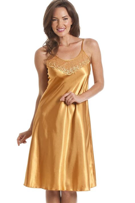 luxury satin gold wrap and chemise set chemise set women nightwear gowns dresses