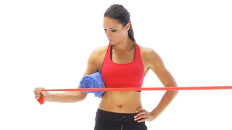 Lower your chances of injury by ditching the dumbbells for resistance bands. Resistance band exercises for shoulder injury rehab ...