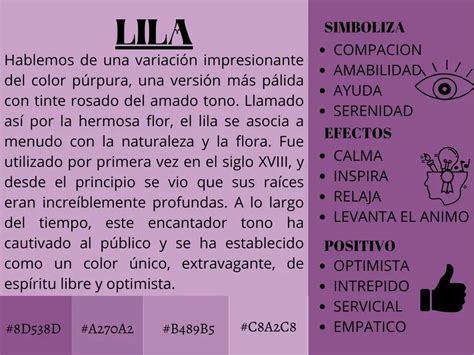 Significado Del Color Lila El Color Lila Simboliza La Amabilidad Y La