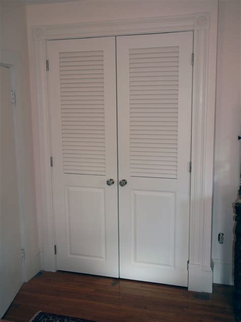 Louvered Doors Traditional Wardrobe Boston By Kestrel Shutters