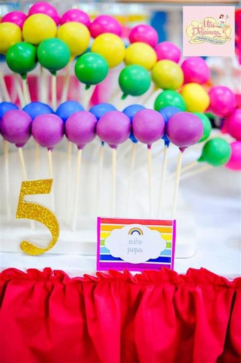 Girly Rainbow 5th Birthday Party With Tons Of Fun Ideas Via Karas