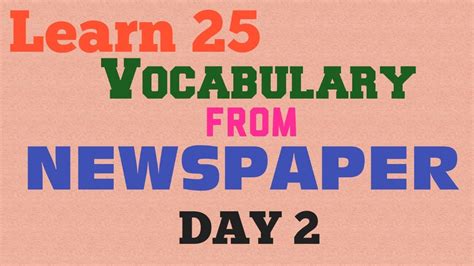 2 Daily 25 Vocabulary With Newspaper Wordshindu Ssc Ibps Gre Sat