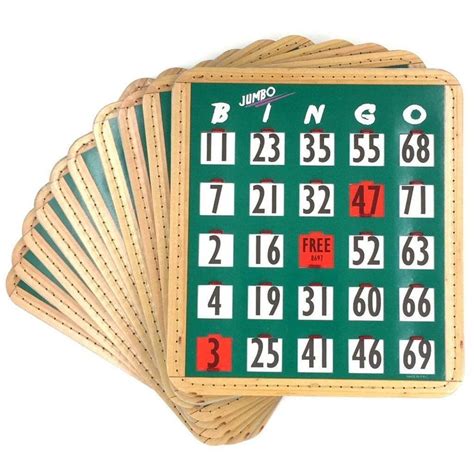 Jumbo Bingo Shutter Cards 10 Pk Green Factorytoy Jumbo Bingo