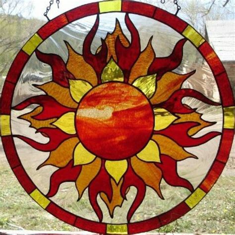 My Stained Glass Sun Stained Glass Crafts Stained Glass Art Stained Glass Diy
