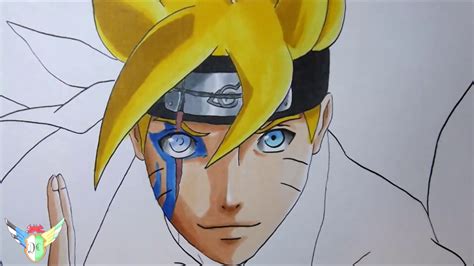 Speed Drawing Boruto Uzumaki From Boruto Naruto Next Generations Youtube