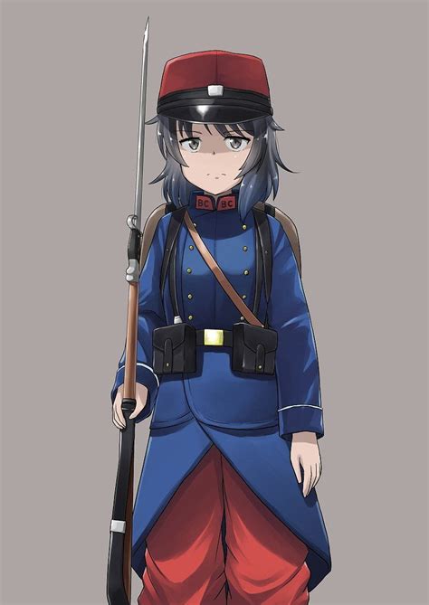 French Military Uniform Anime French Girls Hd Phone Wallpaper Pxfuel