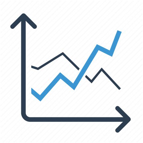 Earnings Line Graph Sales Statistics Icon