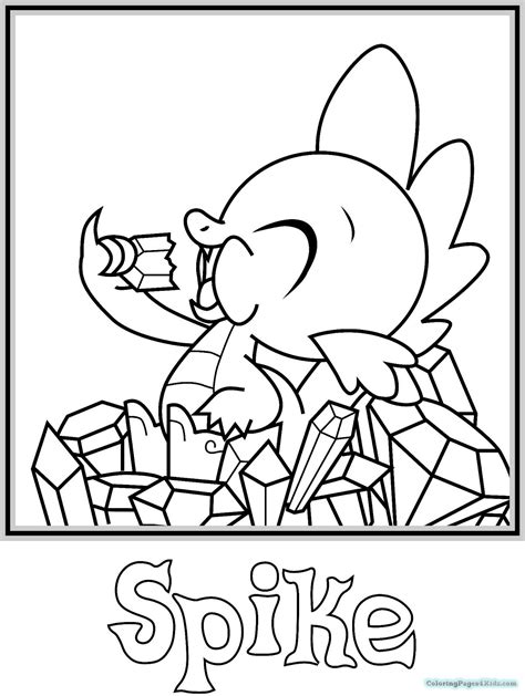 Spike Coloring Pages at GetColorings.com | Free printable colorings pages to print and color