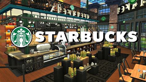 The Sims 4 Starbucks Nocc Speed Build Youtube