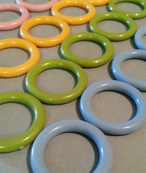 Lot Of 24 Plastic Craft Rings 1 12 Inch Macrame Rings