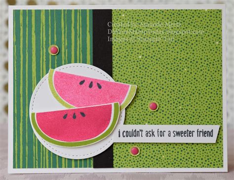 Sweet Summer Friend Stampin Up Cute Fruit Cute Fruit Stamp