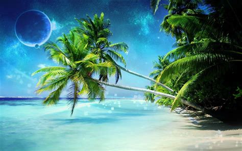 Tropical Beach Wallpaper Android