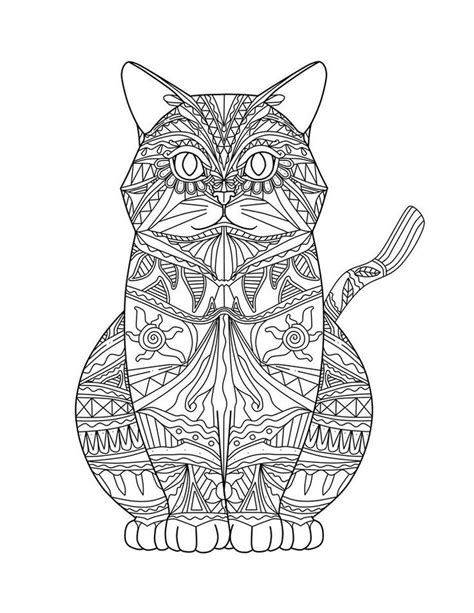 Abstract mandala handdraw free coloring page free coloring pages for adults, to print or color. Hatice Güzel Gün adlı kullanıcının Just cats coloring 1 ...