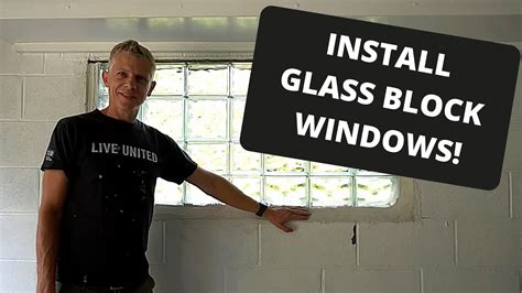 How To Install Glass Block Windows Youtube