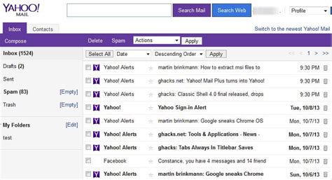 How To Change Back The Style Of Text On The New Yahoo Mail Ghacks