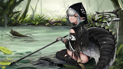 Anime Anime Girls Tomimi Arknights Arknights Tail Swamp 2038x1146 Wallpaper Wallhavencc