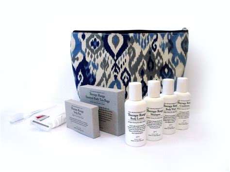 aromatherapy travel set with patterned toiletry bag special good rhc62d0zmxt5