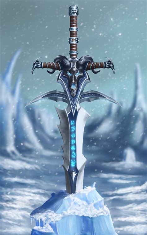 Drawing Of Frostmourne Whomsoever Takes Up This Blade Shall Wield
