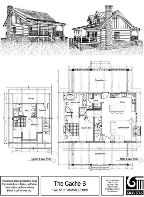 9 Stunning 2 Story Log Cabin Floor Plans House Plans
